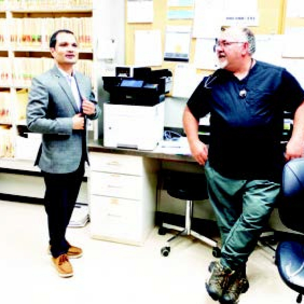 Along with a tour of the natural beauty of the area, Dr. Porimol Debnath visited the hospital and the clinic and met those who will soon be his colleagues.