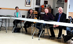 (L-R) Len Derkach, Estha Baseley, Judy Snitynsky, Maria Christine “Teena” Diores, Joel Boucher, Chris Radford, Bob Haliuk and Leanne Bily. Incumbents and new people running for seats at the council table - and mayoral chair.