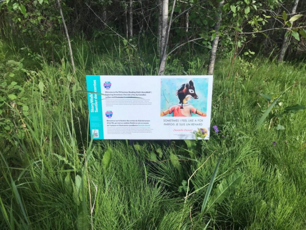 Library story walk launches at Rosie Mayne Trail