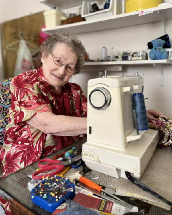 Florence Ziprick packs away her sewing machine after 52 years