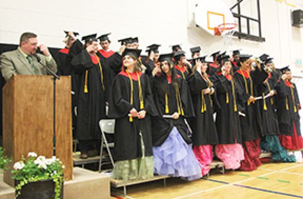 Grad at Goose Lake High