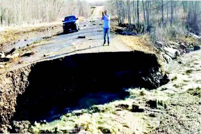 Road washouts and floating culverts