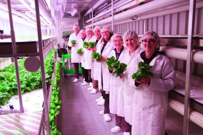 Fresh produce being grown year-round at the SVRSS