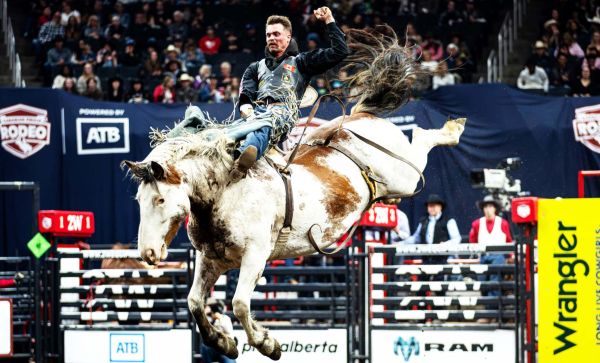 Larson named Canadian Rodeo Bareback Champion
