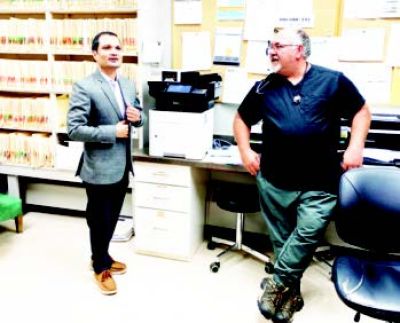 Along with a tour of the natural beauty of the area, Dr. Porimol Debnath visited the hospital and the clinic and met those who will soon be his colleagues.