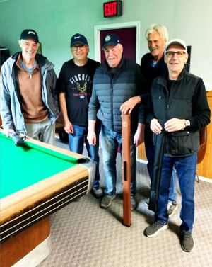 A few Jacksons, a Hofer and a Dohie taking advantage of the pool table at the Russell Leisure Centre.