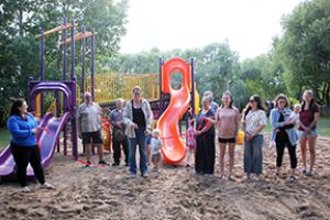 Ribbon cutting at the park