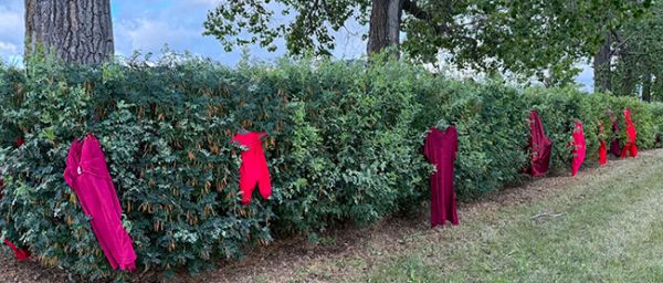 REDress Project displayed at Kendara’s Memorial Walk